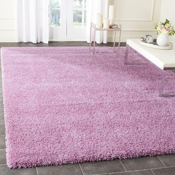 Latitude Run® Ceide Machine Woven / Power Loomed Performance Pink Rug